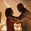 Neve Campbell and Dwayne Johnson in Skyscraper (2018)