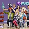 Benjamin King, Kali Rocha, Joey Bragg, Dove Cameron, and Tenzing Norgay Trainor in Liv and Maddie (2013)