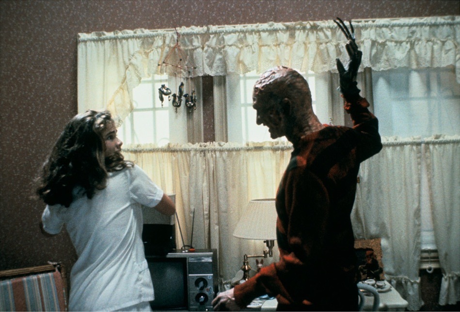 Robert Englund and Heather Langenkamp in A Nightmare on Elm Street (1984)