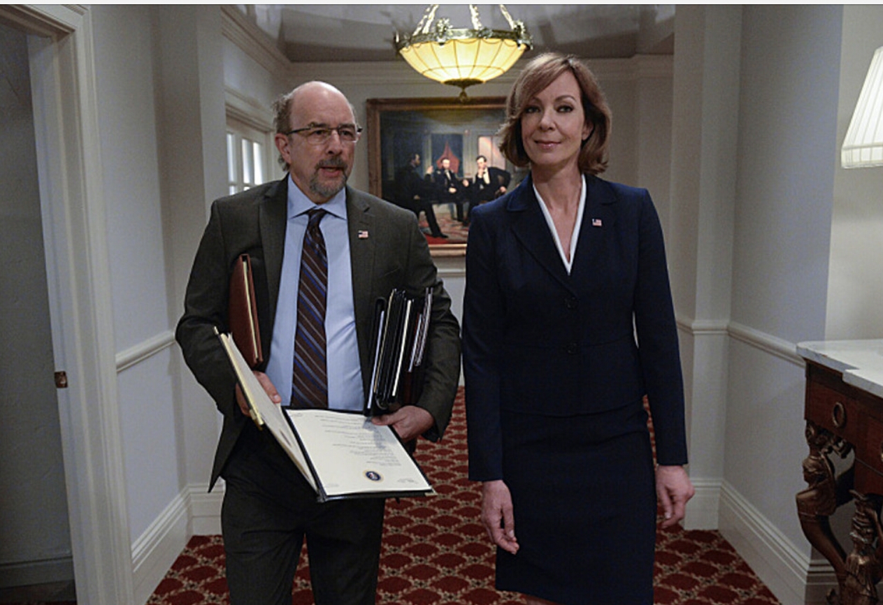 Allison Janney and Richard Schiff in Mom (2013)