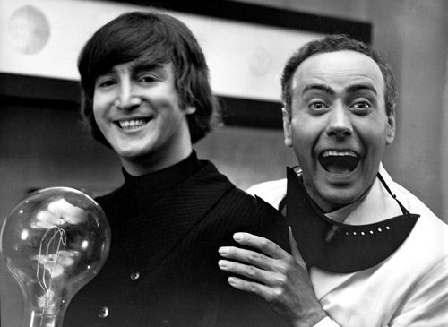 John Lennon and Victor Spinetti in Help! (1965)