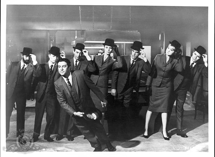 Jerry Brutsche, Allen Fife, Bob Harvey, Harvey Lembeck, John Macchia, Alberta Nelson, Andy Romano, and Myrna Ross in How to Stuff a Wild Bikini (1965)