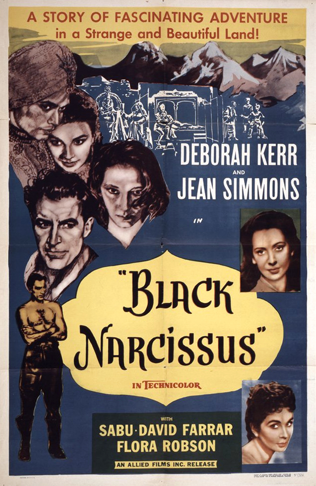 Deborah Kerr, Jean Simmons, Kathleen Byron, David Farrar, Judith Furse, Jenny Laird, Flora Robson, and Sabu in Black Narcissus (1947)