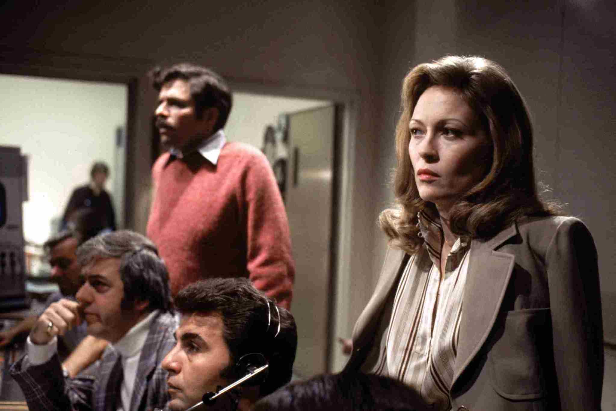 Faye Dunaway, Bill Burrows, and Jordan Charney in Network (1976)