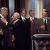 Kirk Douglas, Ralph Bellamy, Christopher Plummer, Leonardo Cimino, Percy Rodrigues, and Alex Sheafe in Arthur Hailey's the Moneychangers (1976)