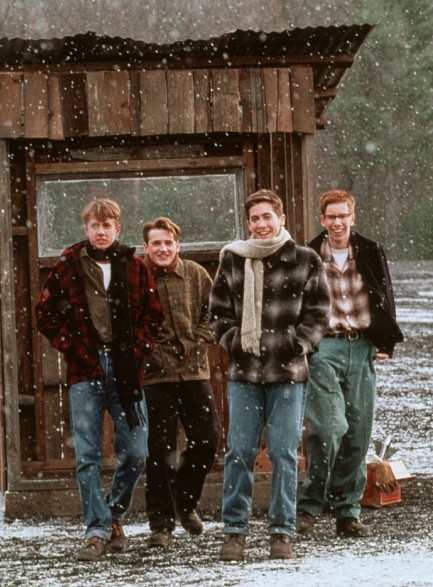 William Lee Scott, Jake Gyllenhaal, Chad Lindberg, and Chris Owen in October Sky (1999)