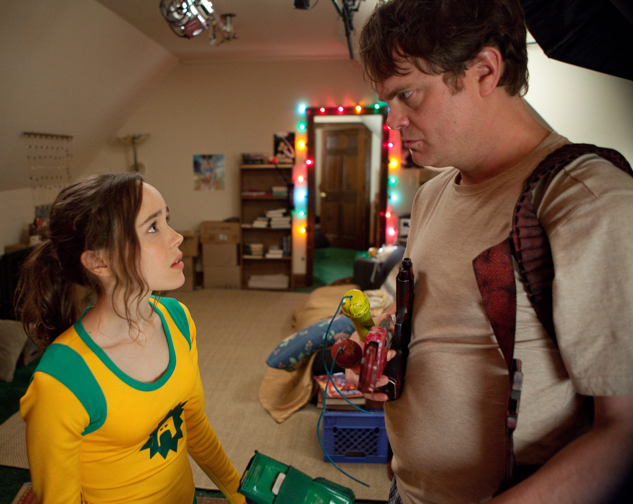 Elliot Page and Rainn Wilson in Super (2010)