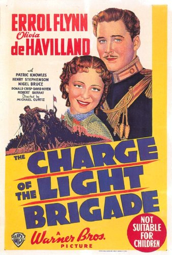 Olivia de Havilland and Errol Flynn in The Charge of the Light Brigade (1936)