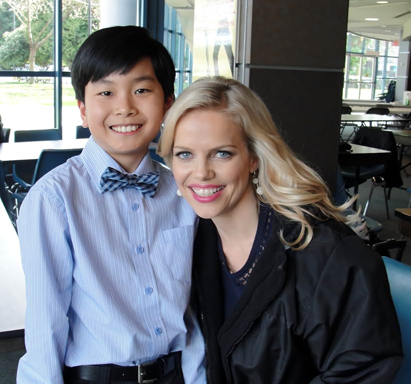 Sean Quan and Mircea Monroe on set in Impastor.