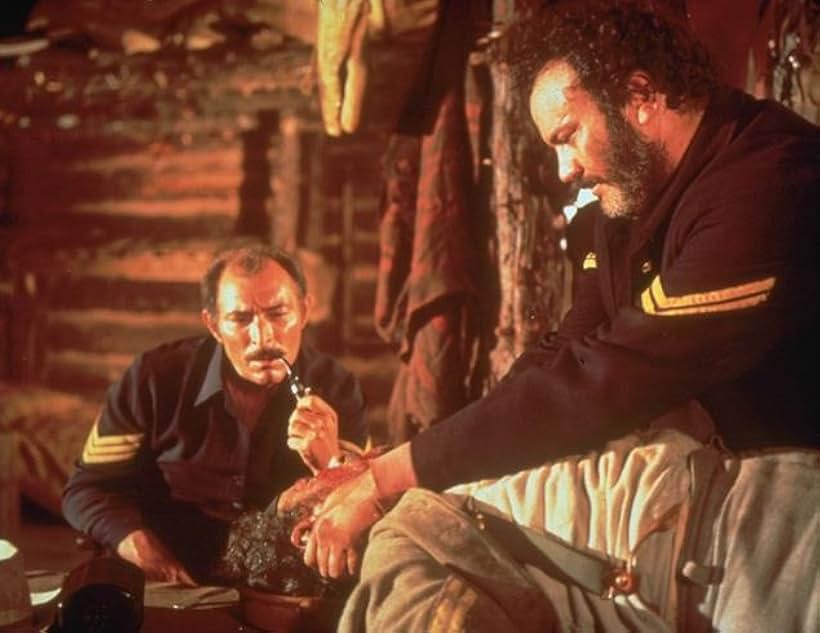 Lee Van Cleef, Mario Brega, and Eli Wallach in The Good, the Bad and the Ugly (1966)