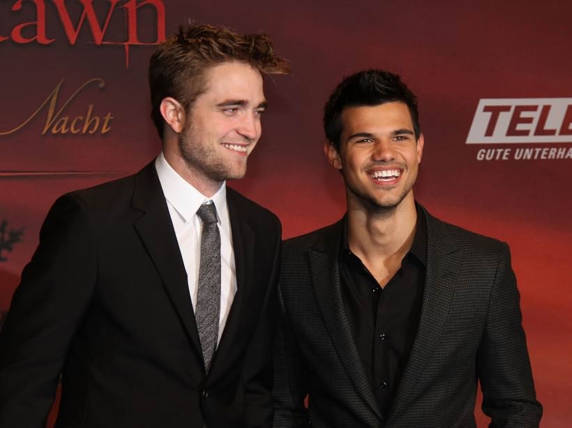 Taylor Lautner and Robert Pattinson at an event for The Twilight Saga: Breaking Dawn - Part 1 (2011)