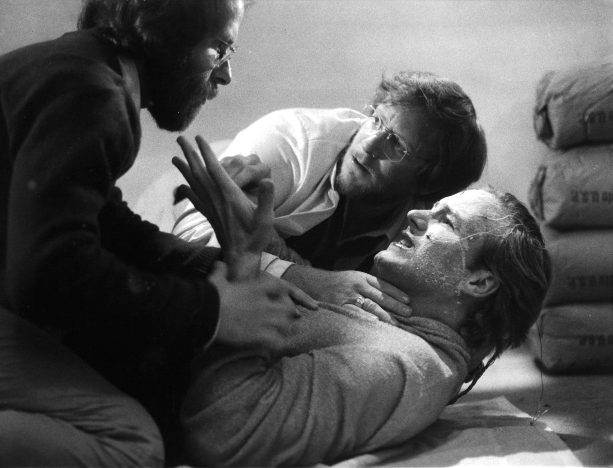 William Hurt, Bob Balaban, and Charles Haid in Altered States (1980)