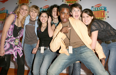 Devon Werkheiser, Daniel Curtis Lee, Lindsey Shaw, Rob Pinkston, and Rachel Sibner at an event for Ned's Declassified School Survival Guide (2004)