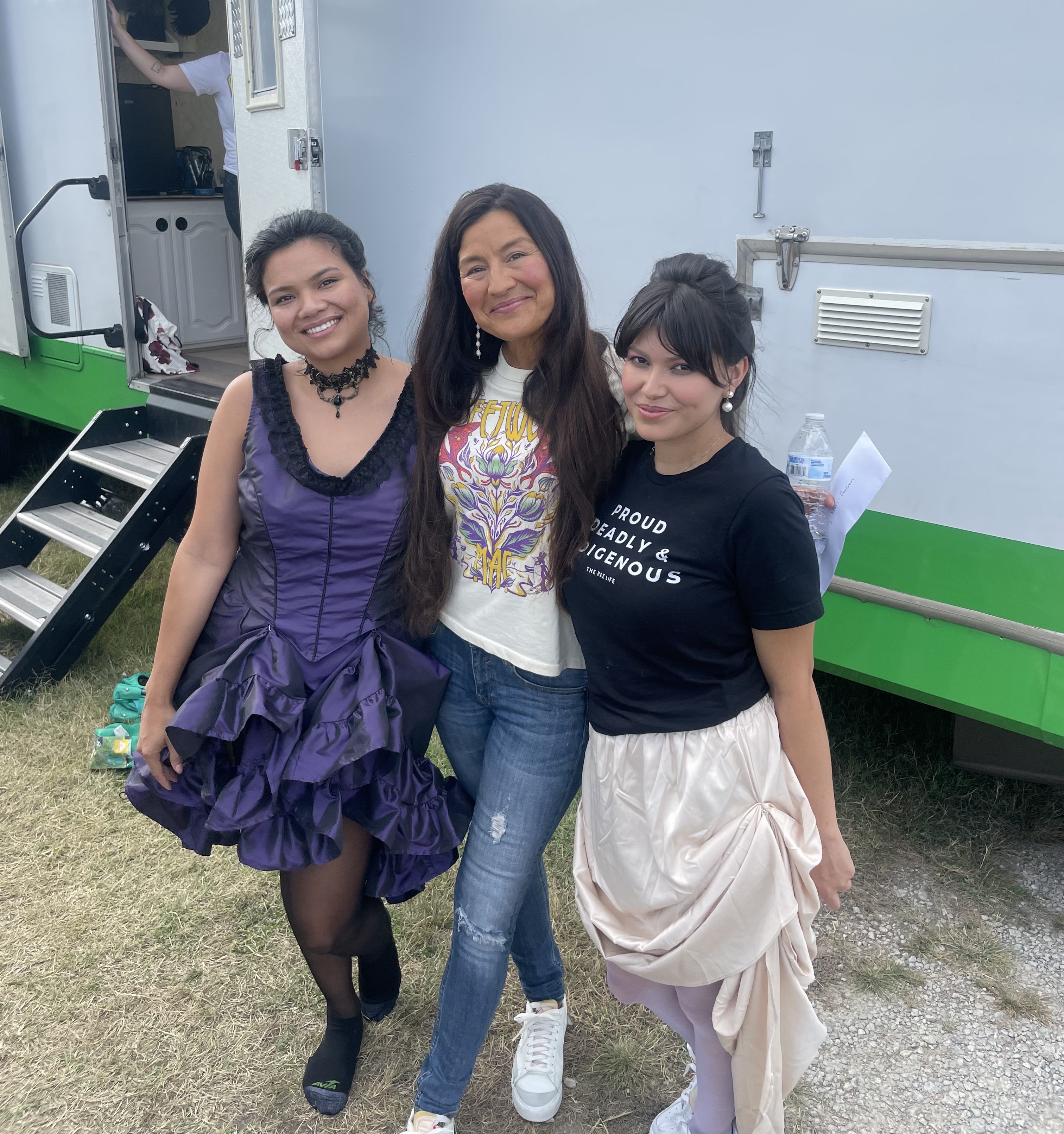 Kimberly Guerrero, Nathalie Standingcloud, and Alyssa Wapanatâhk in Cottonmouth