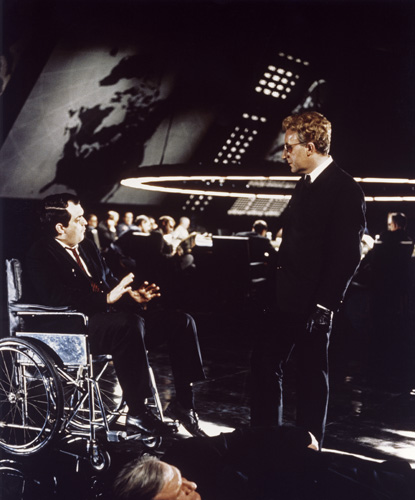 Stanley Kubrick and Peter Sellers in Dr. Strangelove or: How I Learned to Stop Worrying and Love the Bomb (1964)