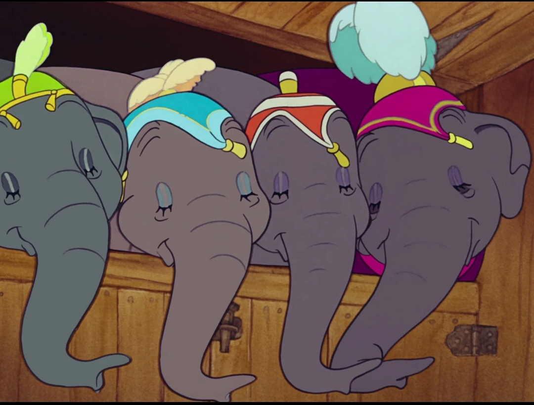 Verna Felton, Noreen Gammill, Dorothy Scott, and Sarah Selby in Dumbo (1941)