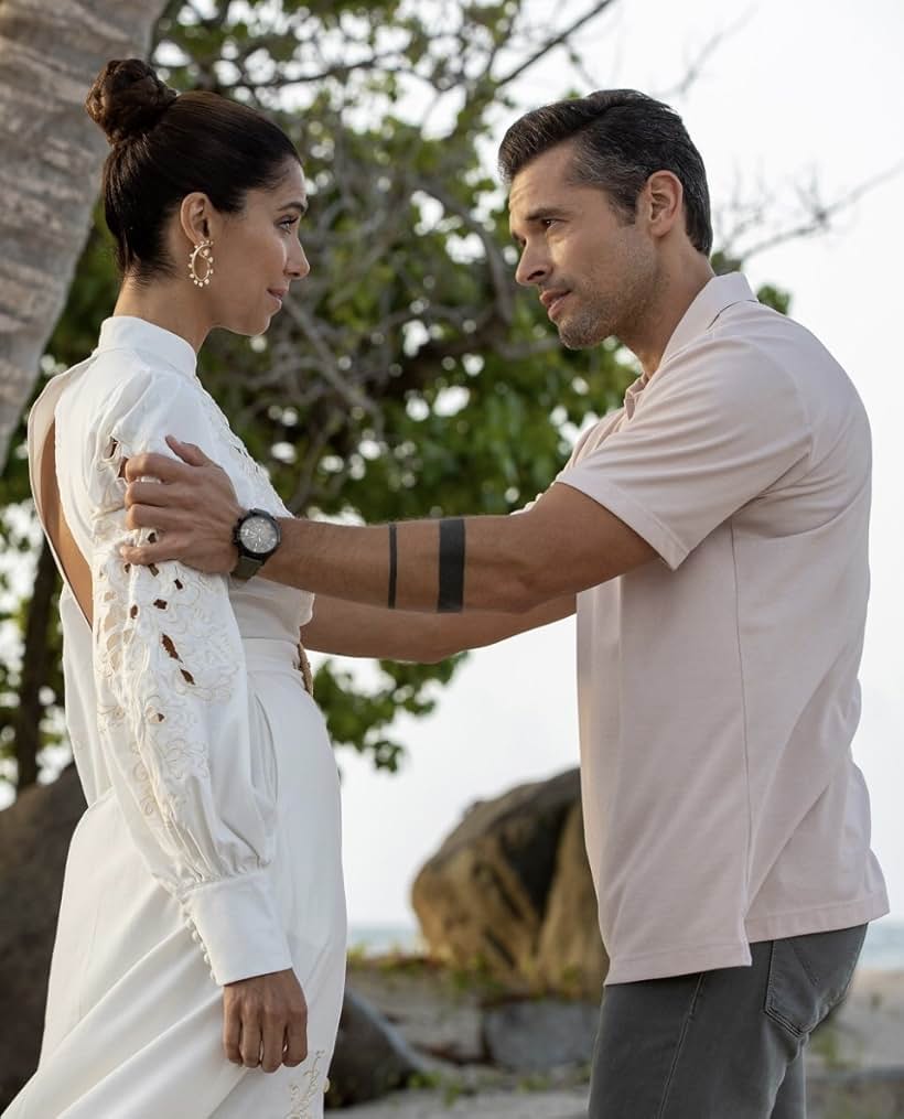 Roselyn Sanchez and John Gabriel Rodriquez in Fantasy Island (2021)