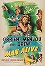 Pat O'Brien, Ellen Drew, and Adolphe Menjou in Man Alive (1945)