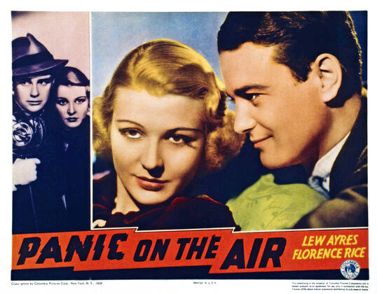 Lew Ayres and Florence Rice in Panic on the Air (1936)