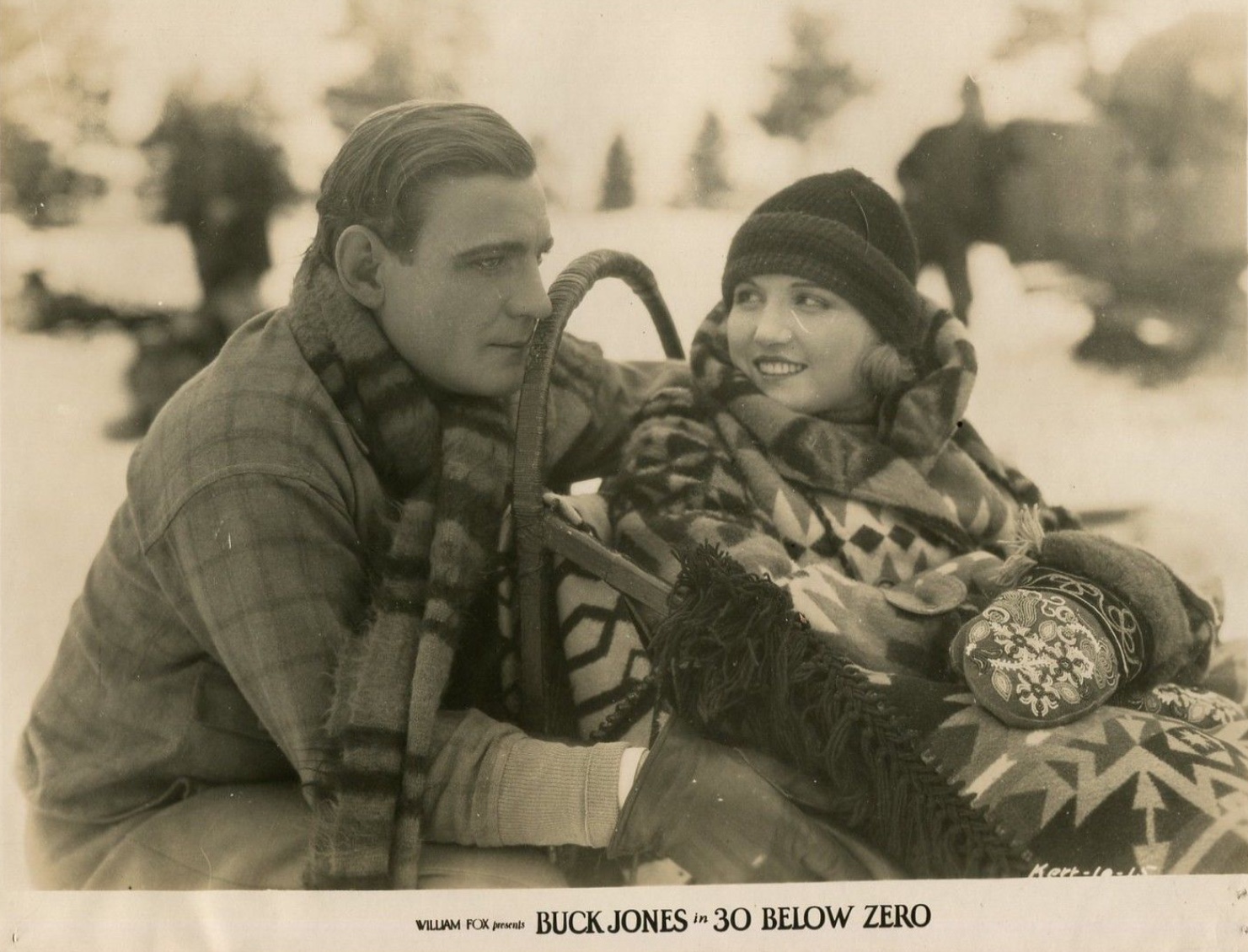 Buck Jones and Eva Novak in 30 Below Zero (1926)