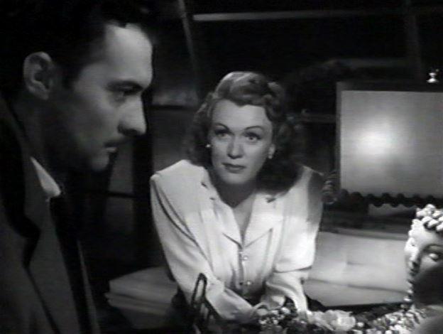 Eve Arden and Zachary Scott in The Unfaithful (1947)