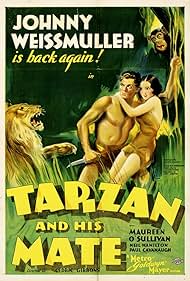 Maureen O'Sullivan and Johnny Weissmuller in Tarzan and His Mate (1934)