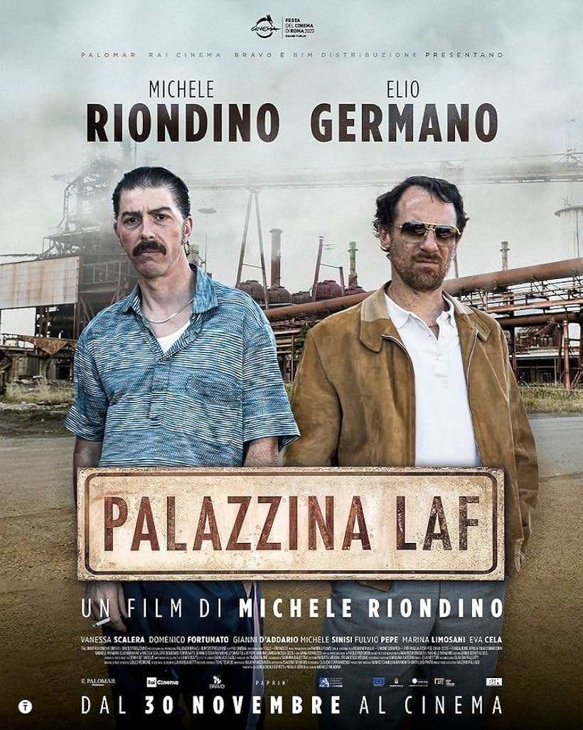 Elio Germano and Michele Riondino in Palazzina Laf (2023)