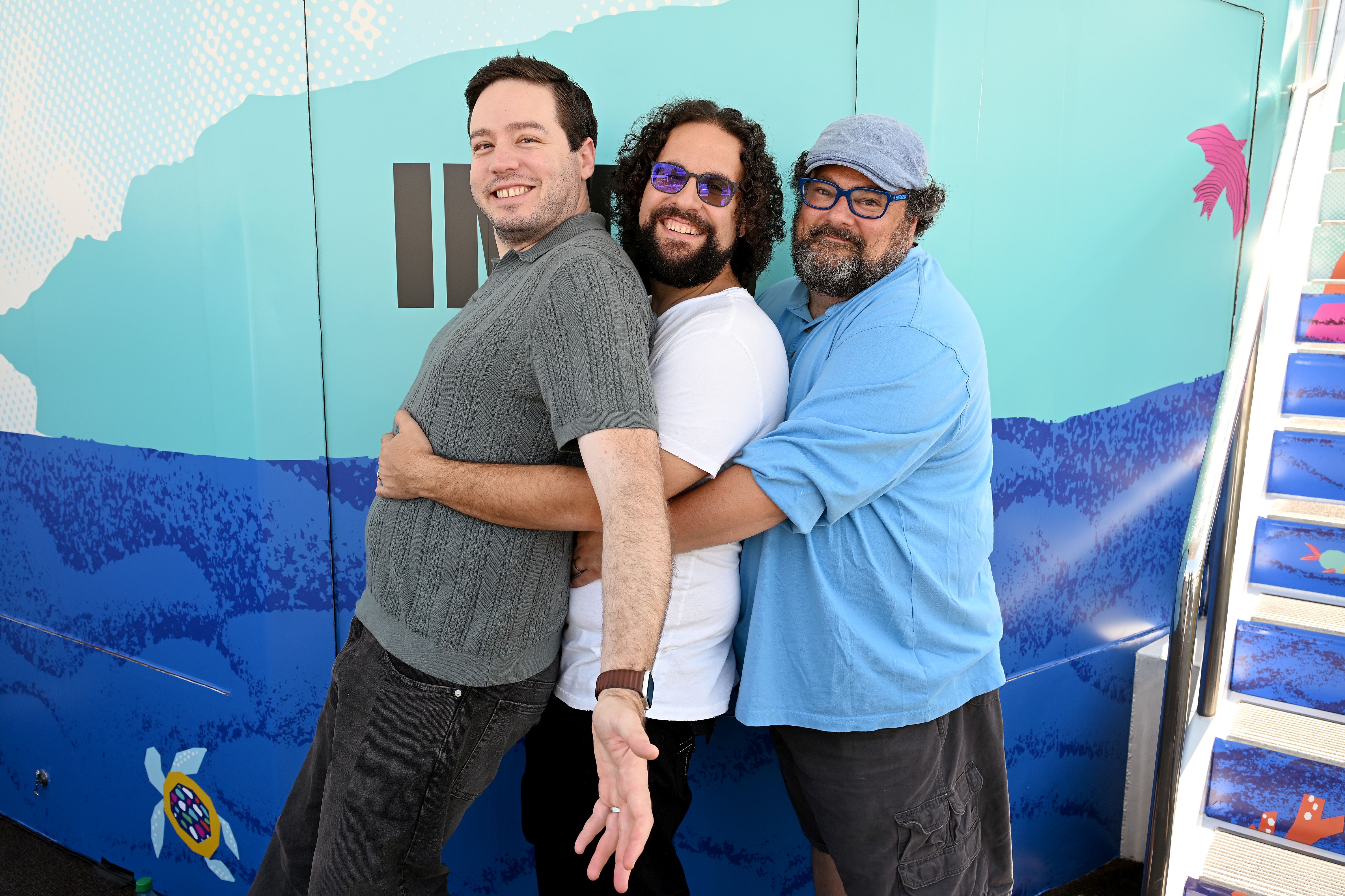 Bobby Moynihan, Benji Samit, and Dan Hernandez at an event for LEGO Star Wars: Rebuild the Galaxy (2024)