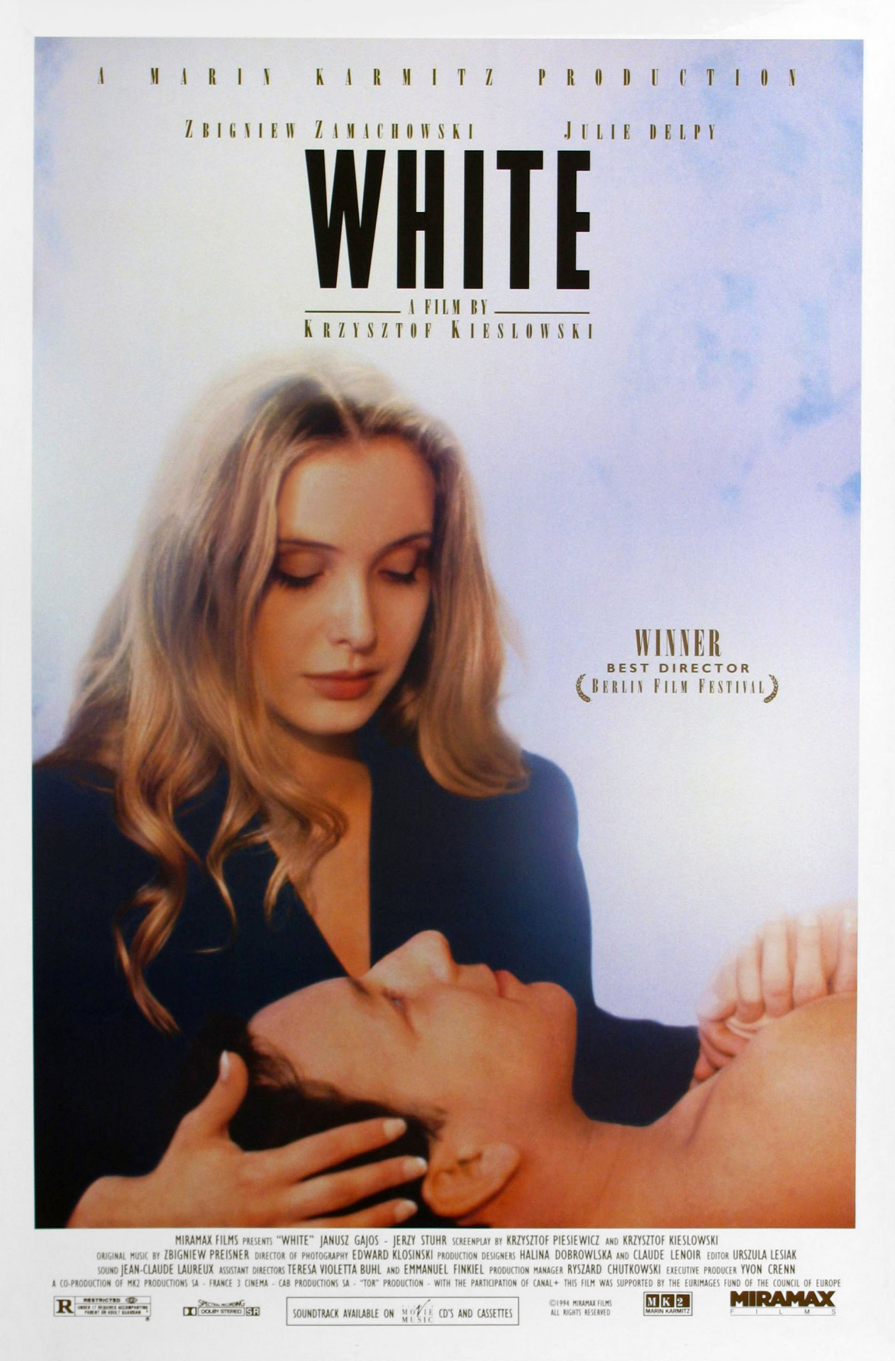 Julie Delpy and Zbigniew Zamachowski in Three Colors: White (1994)