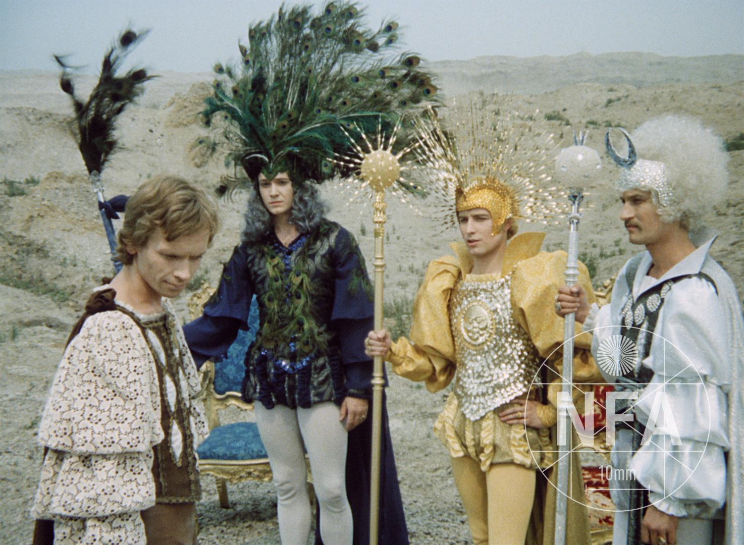 Juraj Durdiak, Alexei Okunev, Petr Svoboda, and Oldrich Táborský in The Prince and the Evening Star (1979)