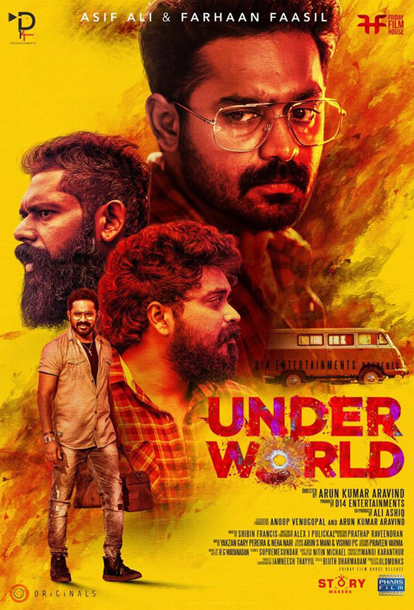 Asif Ali, Jean Paul Lal, and Farhaan Faasil in Under World (2019)