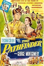 Helena Carter, George Montgomery, and Jay Silverheels in The Pathfinder (1952)