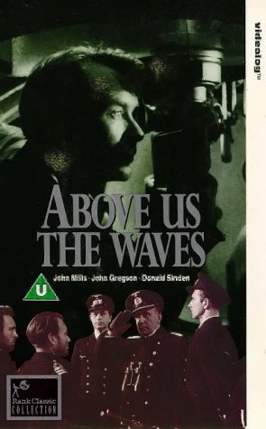 John Gregson, John Mills, and Donald Sinden in Above Us the Waves (1955)