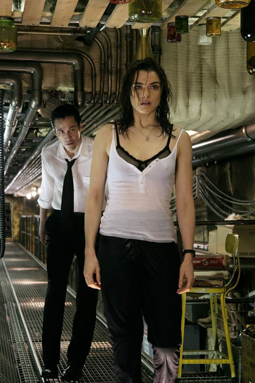 Keanu Reeves and Rachel Weisz in Constantine (2005)