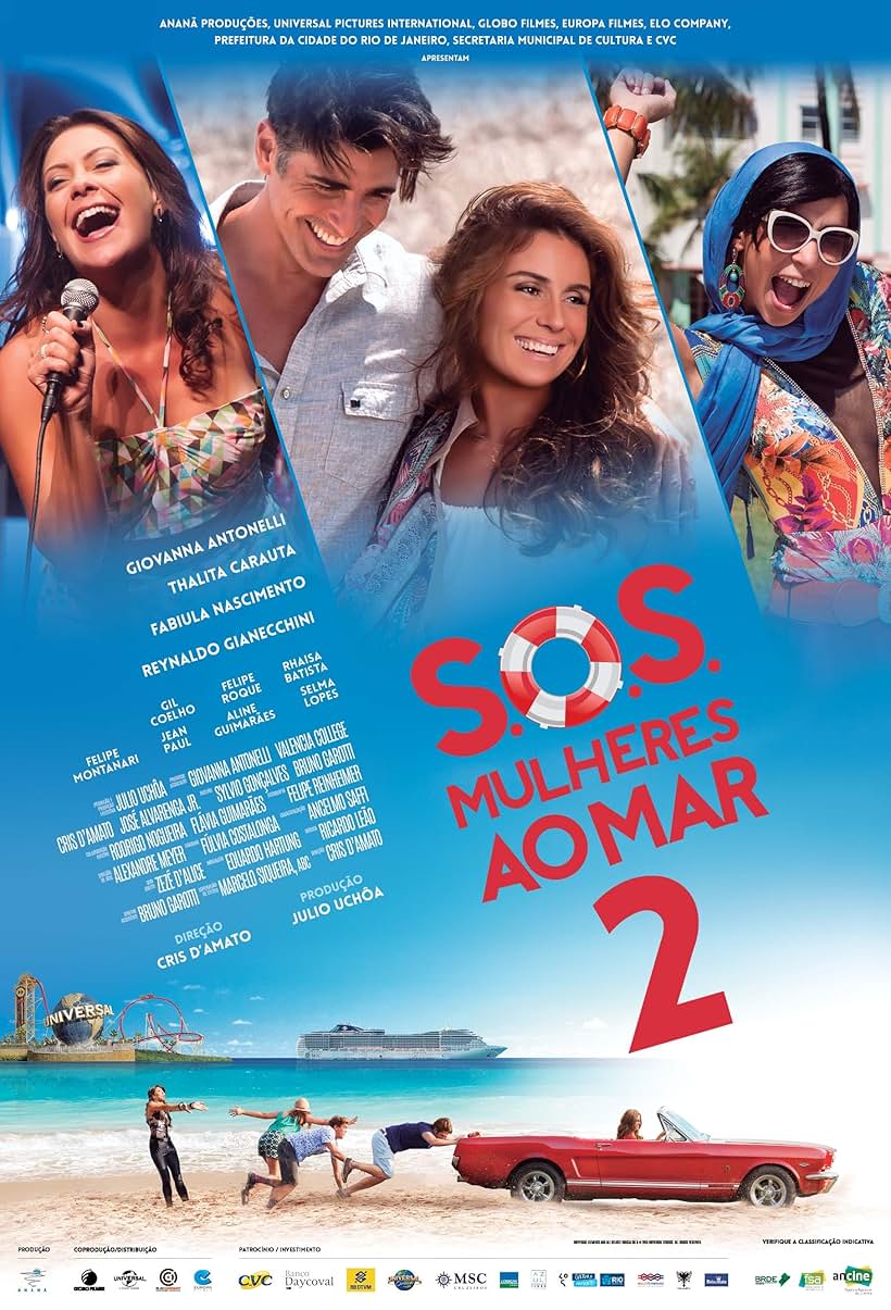 Giovanna Antonelli, Reynaldo Gianecchini, Sergio Múñiz, Emanuelle Araújo, Thalita Carauta, Fabiula Nascimento, Rodrigo Ferrarini, Marcello Airoldi, and Carmine Signorelli in S.O.S. Women to the Sea 2 (2015)