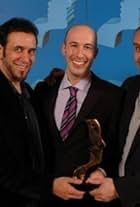 Rob Travalino L and Kevin Mowrer R at 2005 Gemini Awards