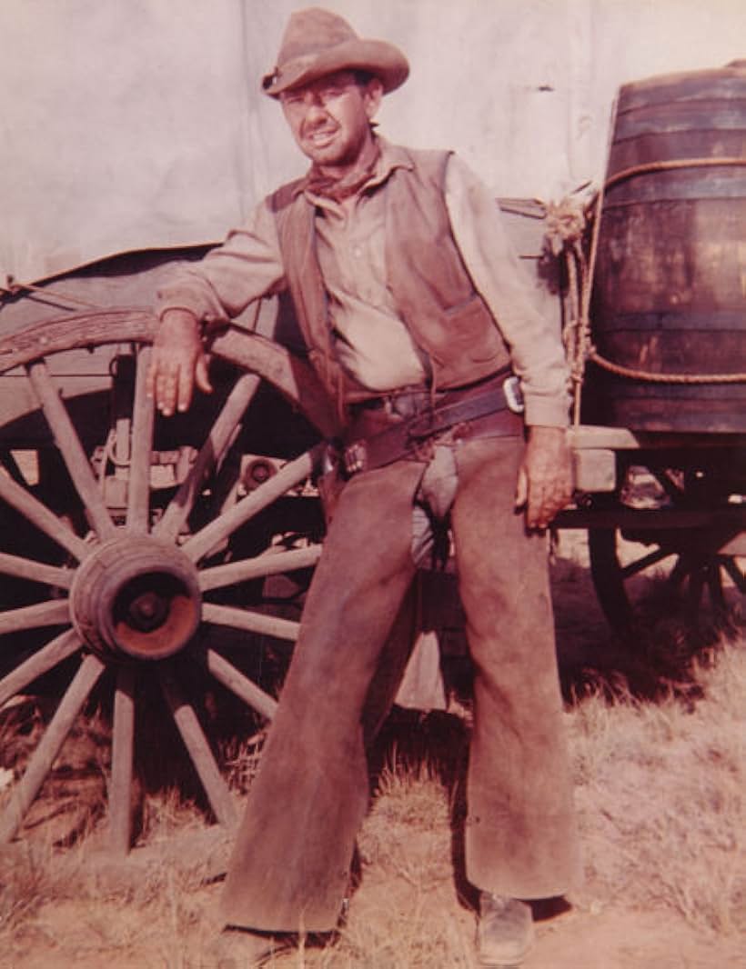 Don Keefer on the set of "Rawhide", 1960