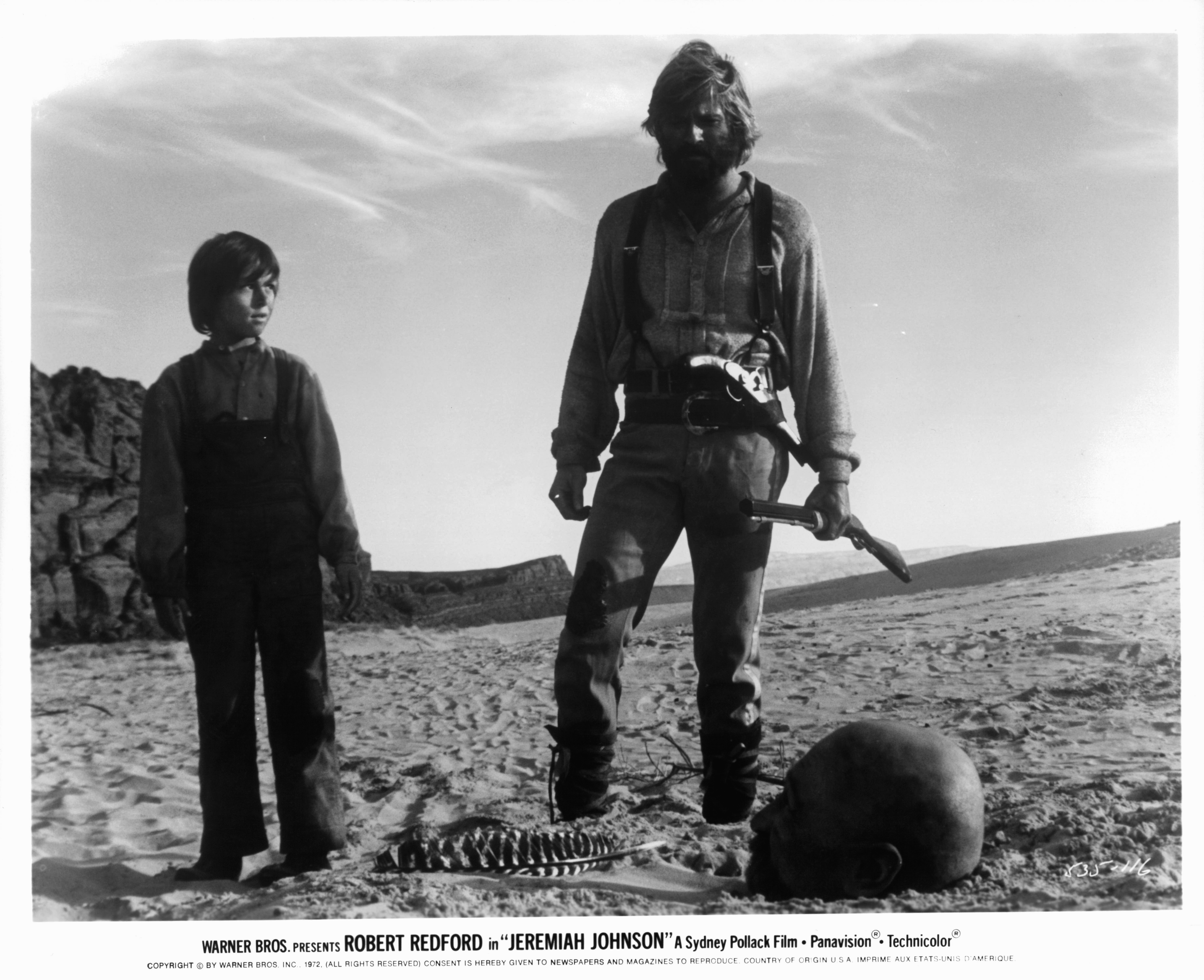 Robert Redford, Josh Albee, and Stefan Gierasch in Jeremiah Johnson (1972)