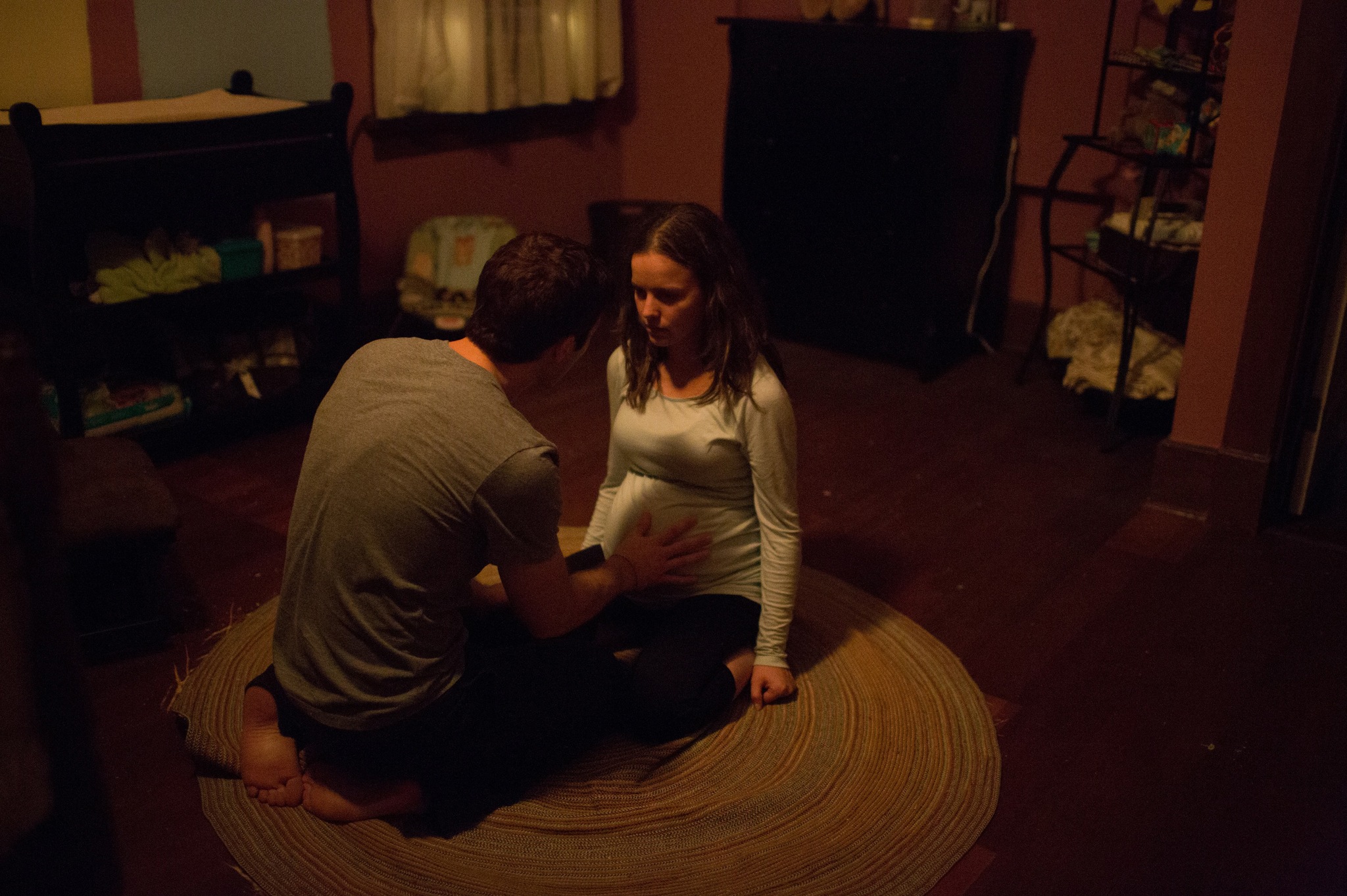 Zach Gilford and Allison Miller in Devil's Due (2014)