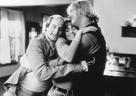 Woody Harrelson, Randy Quaid, and Vanessa Angel in Kingpin (1996)