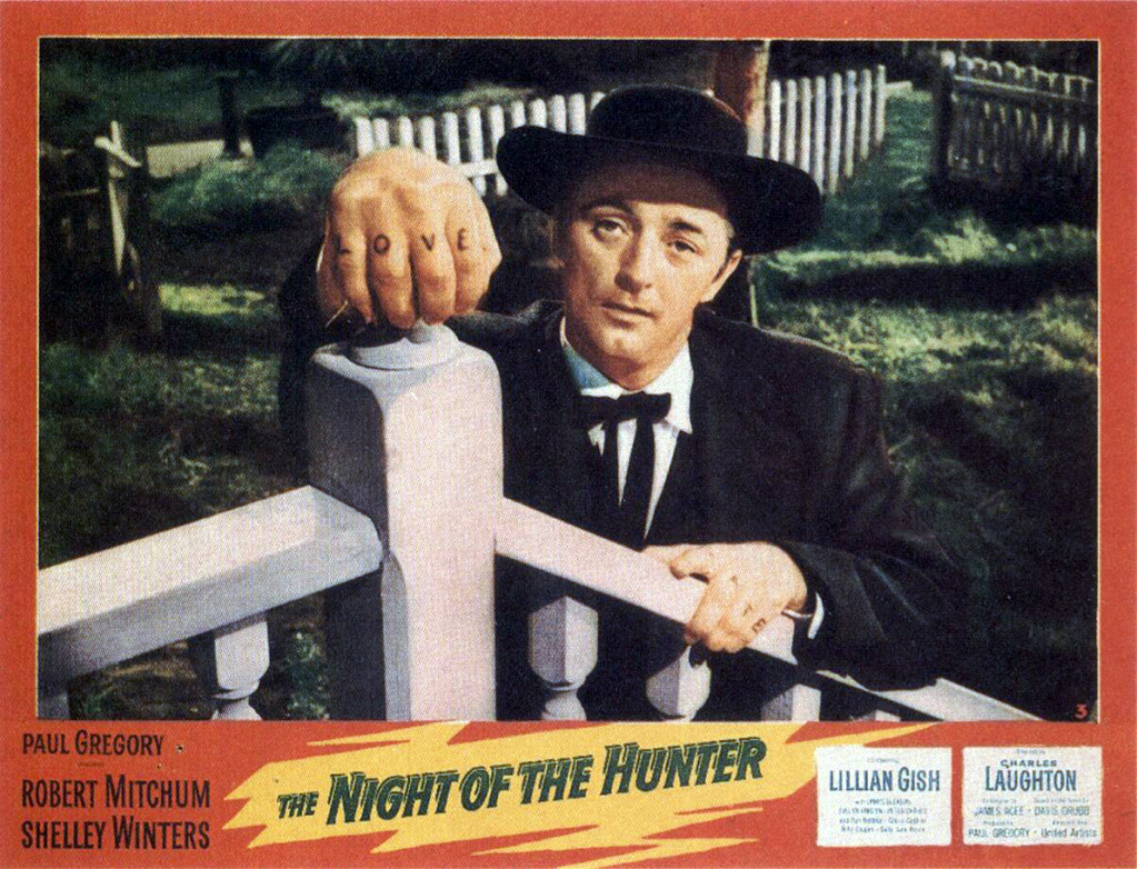 Robert Mitchum in The Night of the Hunter (1955)