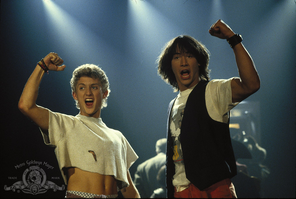 Keanu Reeves and Alex Winter in Bill & Ted's Excellent Adventure (1989)