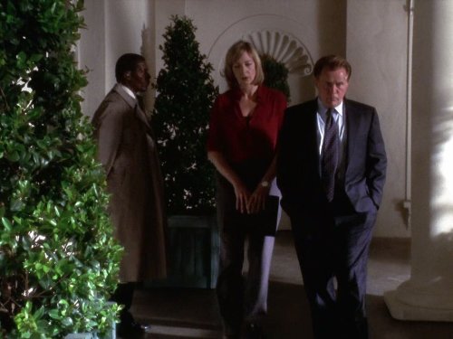 Martin Sheen and Allison Janney in The West Wing (1999)