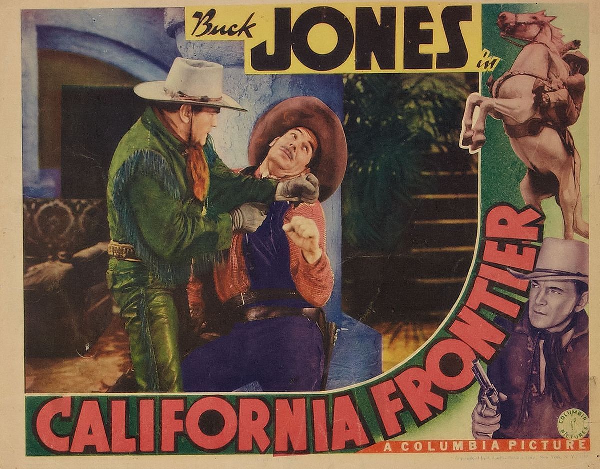 Buck Jones, Glenn Strange, and Silver in California Frontier (1938)