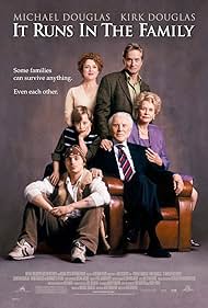 Kirk Douglas, Michael Douglas, Bernadette Peters, Rory Culkin, Cameron Douglas, and Diana Douglas in It Runs in the Family (2003)