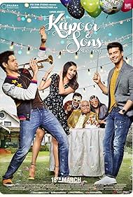 Rajat Kapoor, Rishi Kapoor, Ratna Pathak Shah, Alia Bhatt, Fawad Khan, and Sidharth Malhotra in Kapoor & Sons (2016)