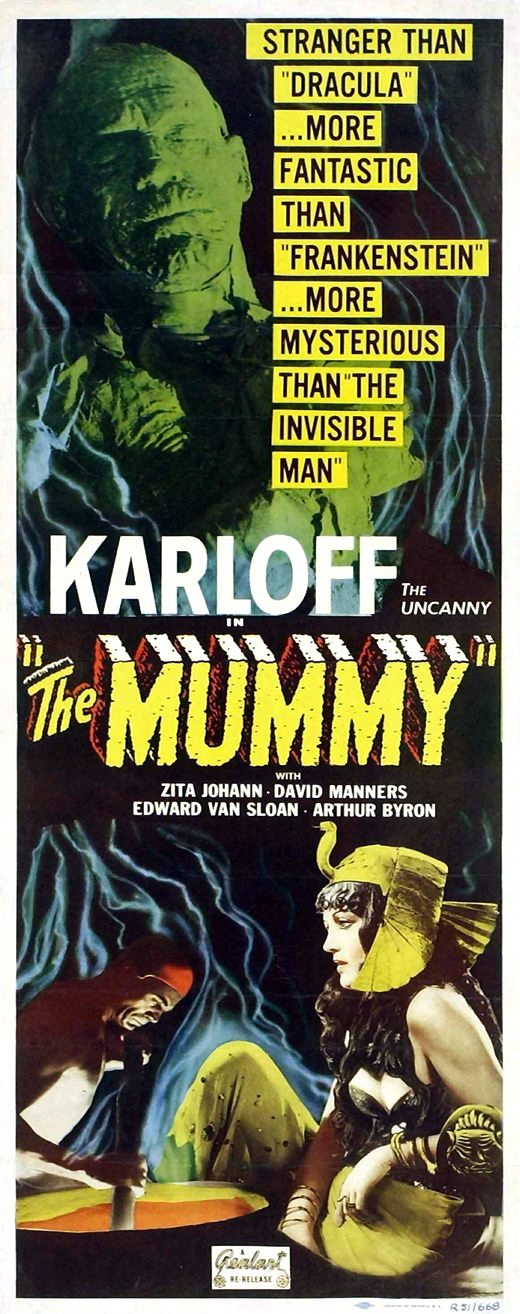 Boris Karloff and Zita Johann in The Mummy (1932)