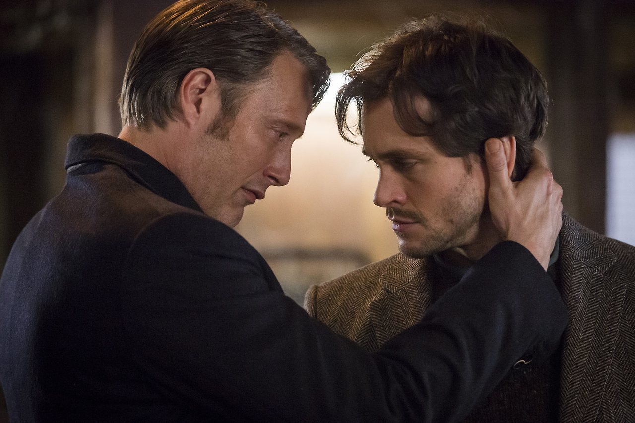 Hugh Dancy and Mads Mikkelsen in Hannibal (2013)