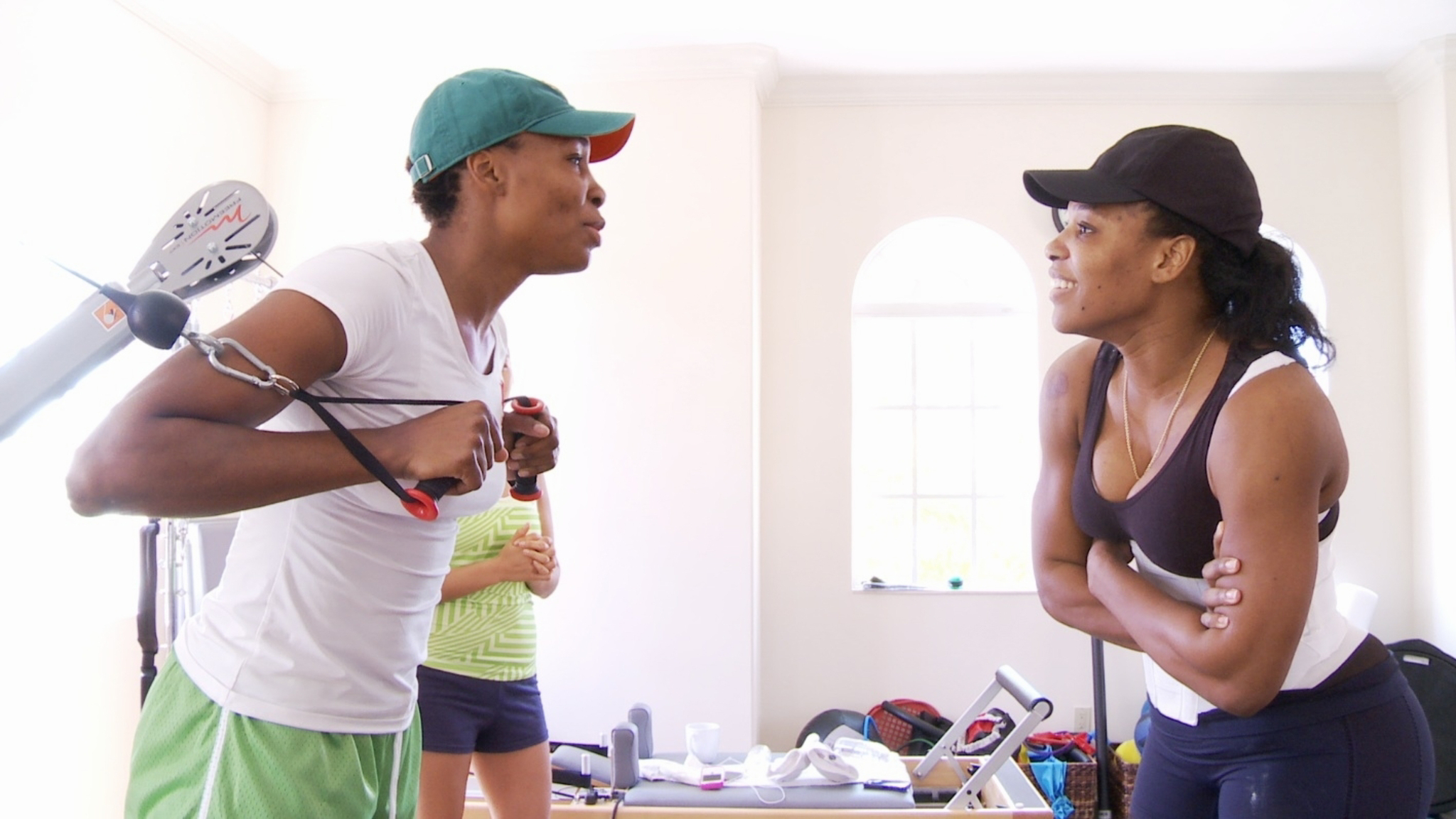 Serena Williams and Venus Williams in Venus and Serena (2012)