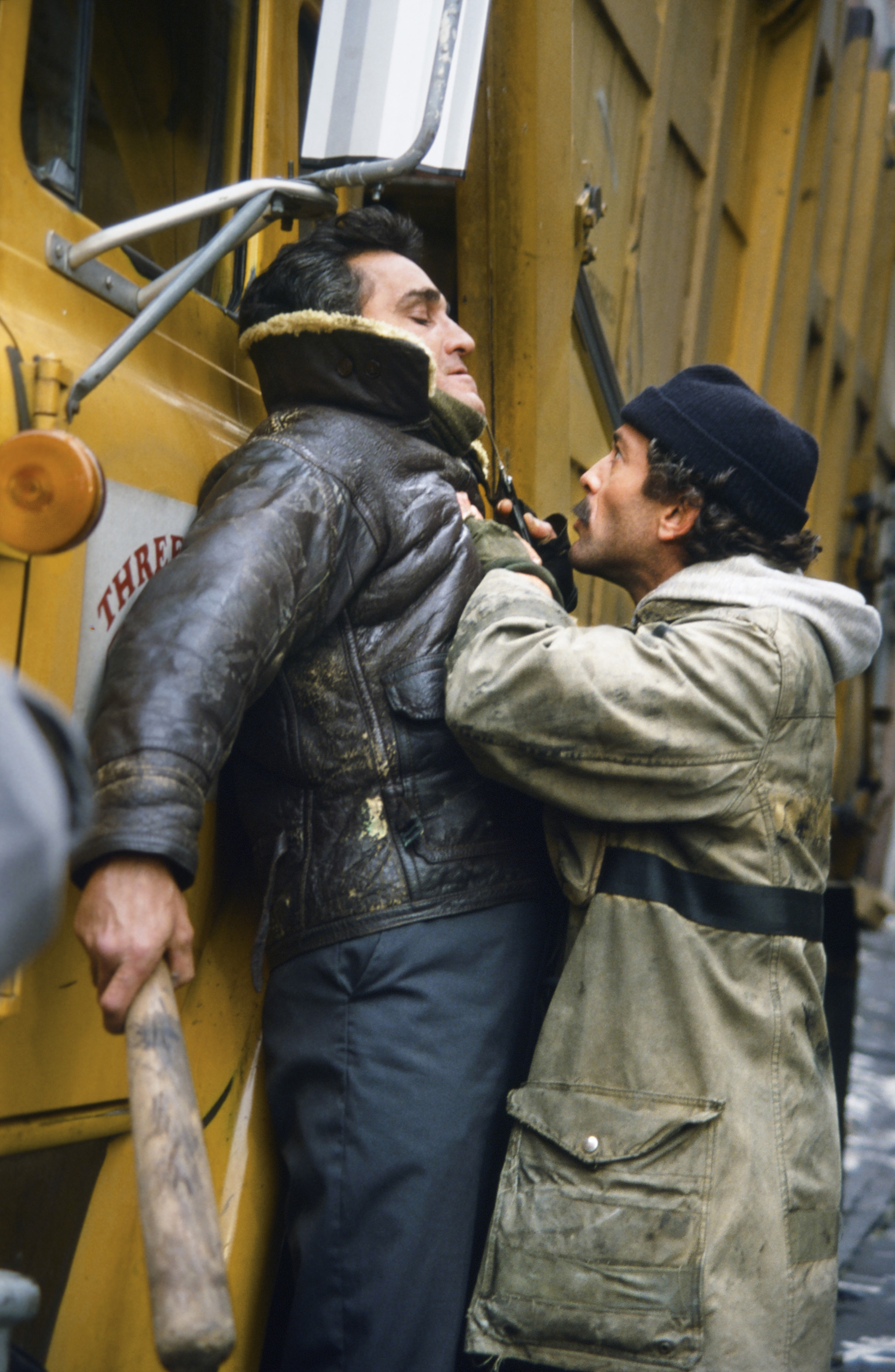 Michael DeLano and Bruce Weitz in Hill Street Blues (1981)